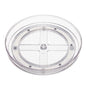 Amazon Basics Clear Rotating Lazy Susan Turntable Organizer for Condiments, 9-Inch, 2-Pack - size: 9" Diameter, 2-Pack