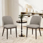 COLAMY Upholstered Dining Chairs Set of 4, Modern Kitchen Chairs with Back, Fabric Side Dining Room Chairs with Wood Legs for Kitchen Dining Room Restaurant, Camel - color: Camel, size: Set of 4