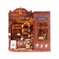 Music Shop 3D Wooden Puzzle, Book Nook Kit with LED Lights,3-Star Difficulty Craft Set for Adults & Teens, 4-6 Hours Relaxing Assembly,Unique Home Decor Birthday Gift for Music Lovers