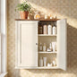 VASAGLE SIREN Collection Bathroom Wall Cabinet, Hanging Storage | Bathroom storage cabinet, for medicines, farmhouse, 2 adjustable shelves, 7.9 x 22 x 23.6 Inches