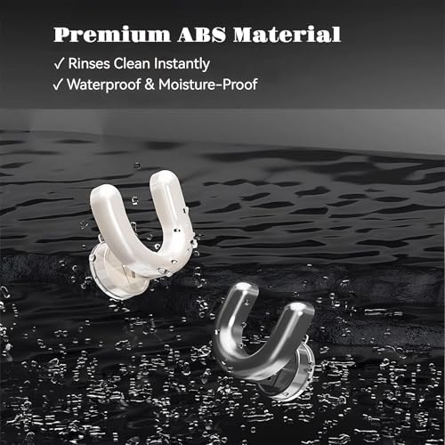 U-Shaped Wall Mounted Shoe Rack, Suction Cup No-Drill Installation Coat Hooks, Space Saving Slipper Holder for Bathroom(Cream) - color: Cream
