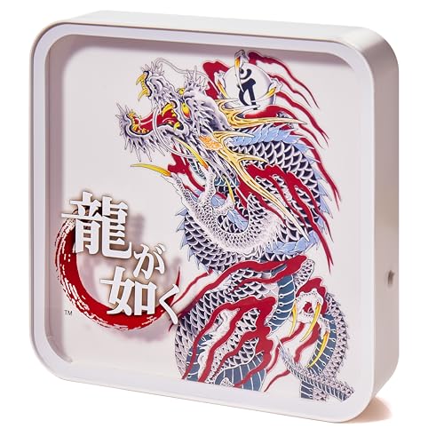 Numskull Official Yakuza Acrylic Logo Desk Lamp Wall Light for Bedroom, Office, Home, Study, Work - color: Yakuza