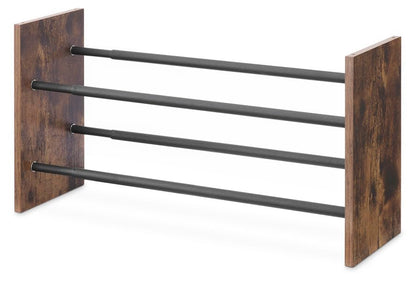Whitmor Modern Industria l2-Tier Expandable Shoe Rack - color: 2 Tier,black