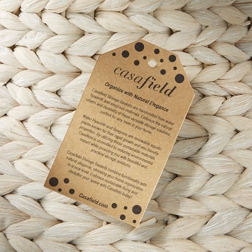 Casafield Hourglass Side Table, Whitewash White, Water Hyacinth Round End Table, Boho Woven Wicker Accent for Bedroom, Living Room, Office, Entryway - color: Whitewash - Hyacinth