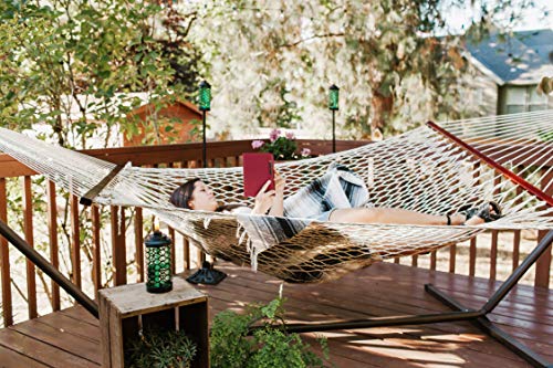 TIKI Cast Iron Torch Stand – Heavy-Duty, Freestanding & Weather-Resistant Torch Base for Patio, Garden, Deck & Backyard – Fits Torch Poles 0.75" to 1.25" – 9" x 9", Black (Pack of 4) - size: 1 Count (Pack of 4)