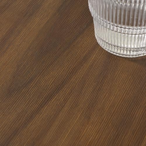 SAFAVIEH Home Collection - Akai Accent Table, Walnut Brown Side Table with Cross Base, Fully Assembled (ACC2400A) - color: Walnut