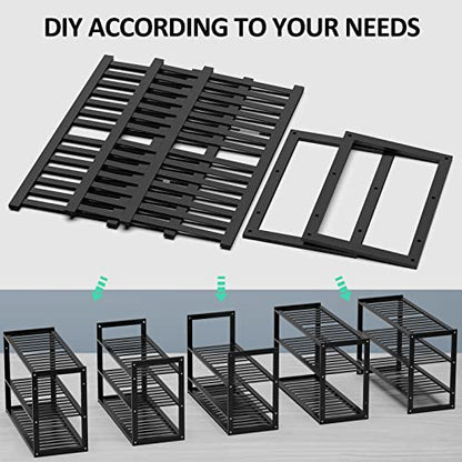 Jripae 3 Tier Bamboo Shoe Rack for Entryway Closet Bedroom Garage-27.5inch | 3 Tier Stackable Shoe Shelf Holder for Men/Women Hallway/Garage, Bookshelf, Flower Rack, Home Space Saving - size: 3-tier-short/27.5*10.5*17in