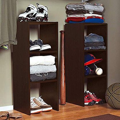 ClosetMaid #8956 Stackable 31in. Vertical Organizer, Espresso - color: Espresso