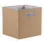 DII Collapsible Polyester Storage Cube, Solid, Lightweight and Durable, Small Square, 11x11x11, Stone - color: Stone, size: Small Square, 11x11x11"