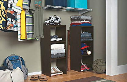 ClosetMaid #8956 Stackable 31in. Vertical Organizer, Espresso - color: Espresso