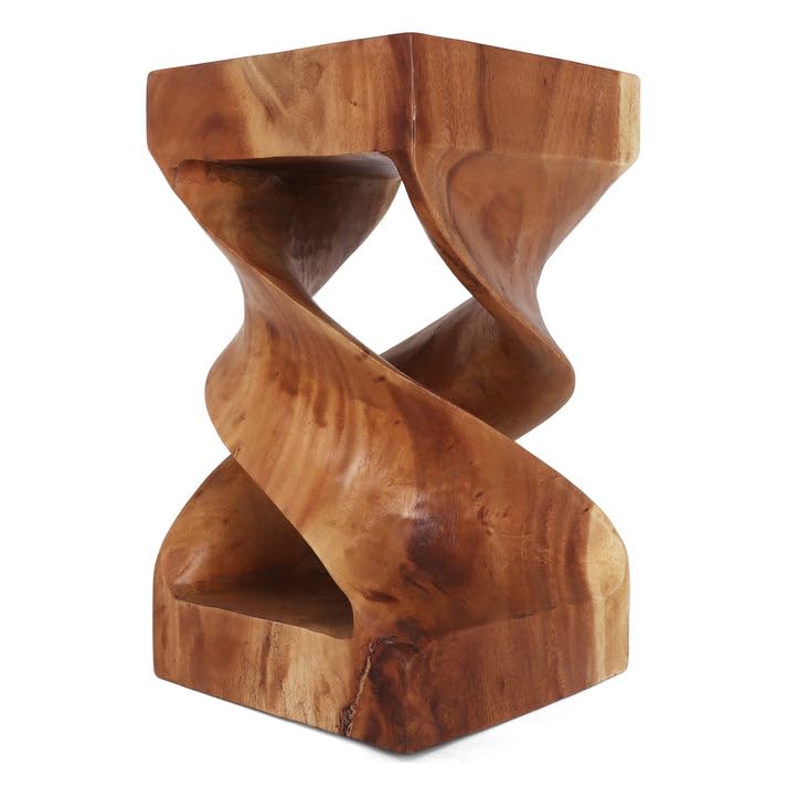 Rutledge & King Kinsale Wood End Table - Unique Wooden Side Table - Mid Century Side Table - Saur Wood - Small Accent Table - Mid Century Modern Decor - color: Natural, style: Kinsale