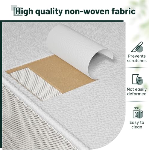 EnHomee 17.8" W Nightstand, End Table with Fabric Drawers and Open Wood Shelf Storage,Safety Netting on 2 Sides of Night Stand, Bedside Table with Metal Frame for Bedroom,Closet, Hallway,Dorm, White - color: White