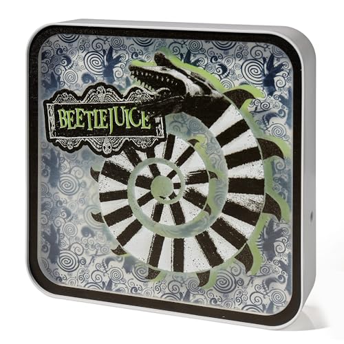 Numskull Official Beetlejuice Acrylic Logo Desk Lamp Wall Light for Bedroom, Office, Home, Study, Work - for Fans of Beetlejuice Merchandise - color: Blue