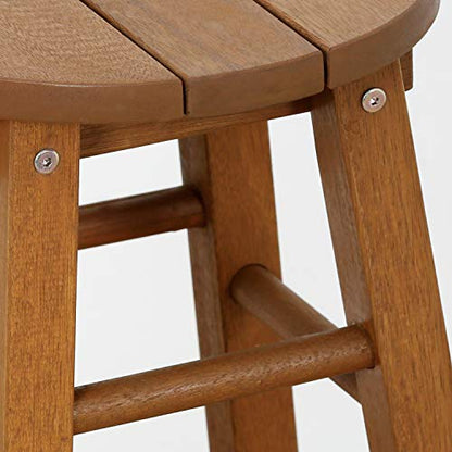 Furinno FG17629 Tioman Outdoor Hardwood Patio Furniture Promo Arch Bar Stool (Set of 2), Natural - color: Natural, size: Stool (set of 2)