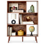 Best Choice Products 3-Tier Mid-Century Modern Wooden Bookcase, 6-Cube Organizer for Nursery, Kids Room, Living Room, w/Removable Back Panels, Pine Legs - Brown - color: Brown