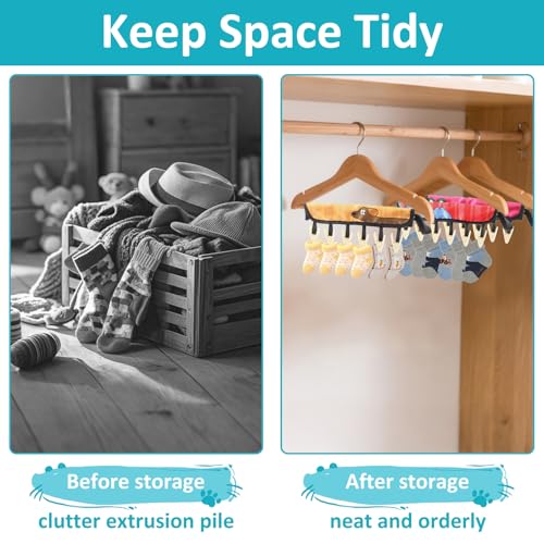TamBee Travel Hanger Clips, Cruise Ship Essentials Portable Folding Clothes Hanger Clips Towel Drying Rack Sock Dock Swimsuit Drying Rack Hanger with 6 Clips Pack of 3 (Animals) - color: Animals