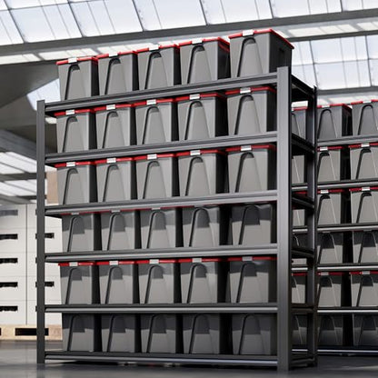 84"H Garage Shelving Heavy Duty Storage Shelves 6000 LBS Adjustable Metal Shelving Uints and Storage for Garage,Warehouse,School,Commercial,Business,62 "W x 24 "D x 84 "H (6T 84*62*24) - size: 6T 62 "W x 24 "D x 84 "H