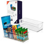 CLEARSPACE Plastic Pantry Organization and Food Storage Bin – Great Kitchen Fridge Organizer Bins, 2 Pack - size: 2 Pack