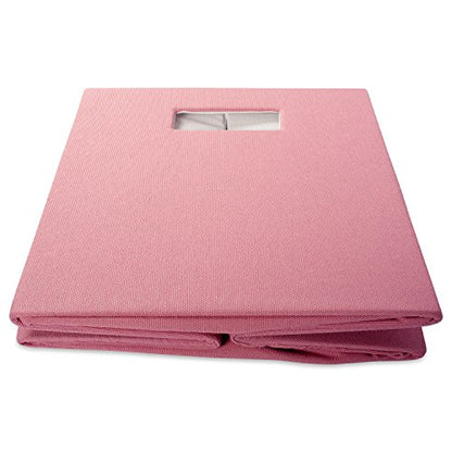 DII Poly-Cube Storage Collection Hard Sided, Collapsible Solid, Small, Rose - color: Rose, size: Small Square, 11x11x11"