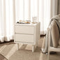 White Nightstand Solid Wood Nightstand,Small Night Stand with Drawers Wood Night Stand,Small Bedside Tables for Bedroom,Living Room,Office,White Bedside Table - color: White, style: 2 drawers