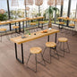 Narrow Bar Table, Rectangular Solid Wood Counter Height Table, Industrial Height Pub Table with Sturdy Metal Frame, Easy-to-Clean Top for Kitchen,Restaurant, Cafe (47.2 in) - size: 47.2 in