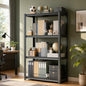 Book Shelf Book Shelves 4 Tier Metal Shelving Units and Storage Racks Bookcase Display Organizer for Living Room Home Office Library (Convertible into 2 Low Racks). 54.3"H × 23.6"W × 13.8"D - size: 4-Tier, 54.3"H × 23.6"W × 13.8"D