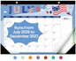 Desk Calendar 2026-2027, 18-Month Calendar Runs from July 2026 to December 2027, Large 17" x 12" Monthly Desktop & Wall Calendar for Home & Office - Festival - color: c-Festival, size: Jul 2026 – Dec 2027