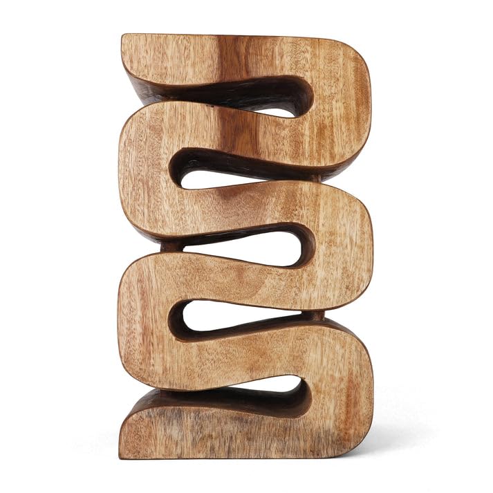 Rutledge & King Aspen Wood End Table - Unique Wooden Side Table - Mid Century Saur Wood Side Table - Small Accent Table - Mid Century Modern Decor - color: Natural, style: Aspen
