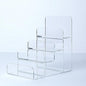Acrylic Wallet Display Stand Purse Handbag Organizer, Clear Jewelry Riser Display Stand Purse Display Rack, Acrylic Display Shelf for Cosmetic Perfume Jewelry Sunglasses Handbag (4 Tier) - size: 1PCS-4 Tier