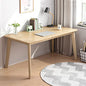 IOTXY Simple Wooden Writing Desk - Modern Minimalist Style PC Laptop Computer Workbench with Solid Wood Legs, 55" W Home Office Work Table for TV Stand Music Video Live Broadcast Workstation, Oak | Nordic Minimalist Style, MDF Tabletop, Solid Wood Legs, H