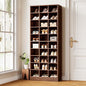LITTLE TREE 70.9" Tall Shoe Rack, 10-Tier Freestanding Shelf, Max. Store 30 Pairs, Shoe Cabinet Organizer for Living Room, Entryway, Cloakroom, Brown - color: Brown