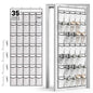 WVM Over the Door Shoe Organizer with 35 Breathable Mesh Pockets, Hanging Shoe Organizer for Door with 4 Metal Hooks, Large Capacity Closet Storage for Shoes, Accessories, White - style: White