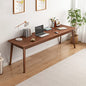 NELYE Mid-Century Long Desk Table, 71" W x 20" D, Walnut | Simple Modern Wood Table, Extra Long 2-Person Computer Workstation for Home Office Work, Holds 200 Lbs - size: 71"W20"D