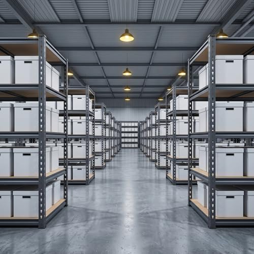 Shelving Unit, 2850LBS Heavy Duty Metal Shelves for Storage, 5-Tier Adjustable Boltless Storage Rack for Kitchen Garage Warehouse Pantry, 36" Wx16 Dx72 H, Black