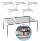 6Pack Cabinet Storage Shelf Rack, 15.7''L x 9.4''W x 5.9''H, Black | Spice Rack, Rustproof Metal Wire Kitchen Counter Organizers and Storage, for Cabinet, Plate, Dish, Pantry, Bathroom, Fridge - size: 6Pack-Black-15.7 x 9.4 inch