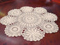 Damanni Cotton Handmade Crochet Lace Tablecloth Doilies Doily,Round,Beige,27 Inch - color: Beige, size: 27" (Round)