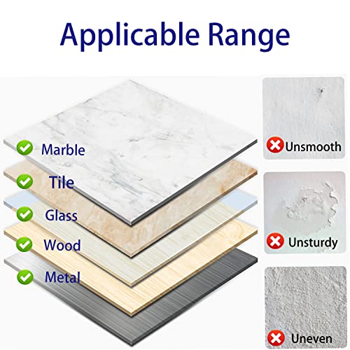 Shower Caddy Adhesive Replacement Hook, 8Pcs Heavy-Duty No Drilling Adhesive Stickers for Shower Caddy Shelves Basket Bathroom Organizer Hanging Hook, Wall Mount Sticker Strips Pads - color: 8-piece