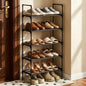 PureBox Shoe Rack, 5-Tier Shoe Storage Organizer – Holds 9-12 Pairs of Shoes, Tool-Free Assembly, Steel Frame, Space-Saving for Entryway, Closet，Living Room, Balcony, Black (17.1" x 10.2" x 36.8")