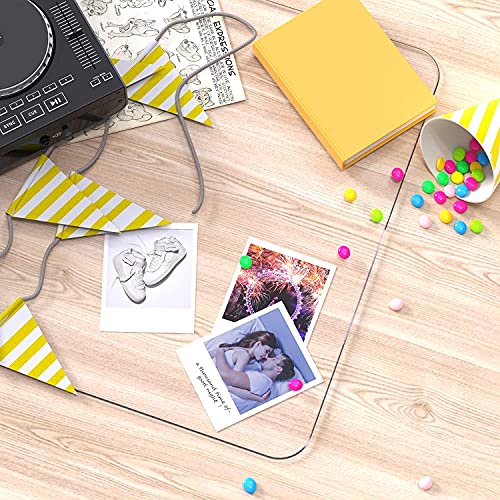 Clear Writing Desk Pad, 16’’x24” Heat Resistant Waterproof PVC Round Edge Durable Desk Protect Mat, Anti-Static Writing Mat Table Protector - size: 16" x 24"