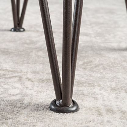 Christopher Knight Home Geania Indoor Industrial Acacia Wood Side Table, Teak Finish With Rustic Metal