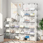 Aeitc 24 Storage Cubes- 14’’x14’’ Cube, More Sturdy (add Wire Panel), DIY Clothes Organizer, Craft Cube Storage with Doors, Bookshelf Units, Toy Storage Cabinets