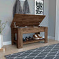 Storage Table, Four Legs, Lower Shelf, Dark Brown