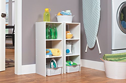 ClosetMaid 8953 Stackable Vertical Organizer, 31.5" H x 12.01" W x 11.61" D, White - color: White