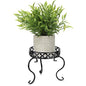 OwnMy Metal Round Plant Stand Indoor Outdoor Iron Flower Pot Holder, Heavy Duty Plant Stand Display Potted Rack for Home, Garden, Patio, Black - color: Black