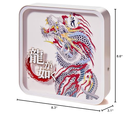 Numskull Official Yakuza Acrylic Logo Desk Lamp Wall Light for Bedroom, Office, Home, Study, Work - color: Yakuza