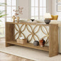 Tribesigns 70.9-Inch Narrow Sofa Table, FarmhouseLong Sofa Table Behind Couch, Entry Console Table with Storage for Entryway, Living Room, Foyer, Unique Design, Natural - color: Natural