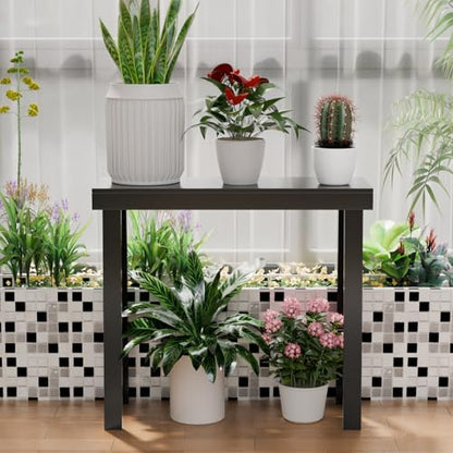 VINGLI 35.4" Black Entryway Table, Solid Wood Console Table, Narrow Sofa Table Behind Couch, Thin, for Living Room, Entrance, Hallway, Foyer, Bedroom, Office - color: Black, size: 35.4