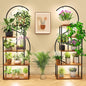 2-Pack Plant Stand with Grow Lights for Indoor Plants, Dimmable & Zone Control Smart Plant Shelf, Modern Corner Display Rack for Living Room, Balcony, Office, Small Apartment & Plant Lovers