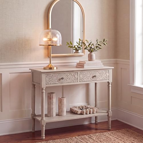 SAFAVIEH Home Collection Josie Greige 2-Drawer Console Table - color: Greige