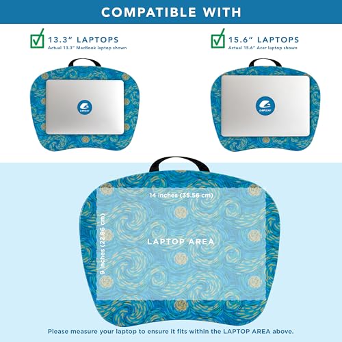 LAPGEAR MyStyle Lap Desk – Starry Blue, Fits 15.6” Laptops - color: Starry Blue